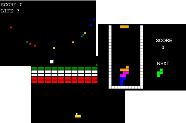 クソゲー レトロゲーム 暇つぶし テトリス ブロック崩し インベーダーゲーム